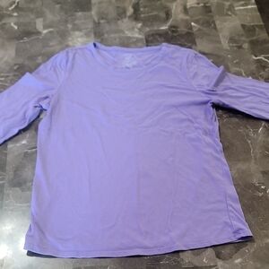 Laura Scott Lavender Long Sleeve Top